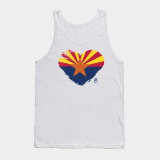U.S. State - I Love Arizona - Arizona Flag Tank Top